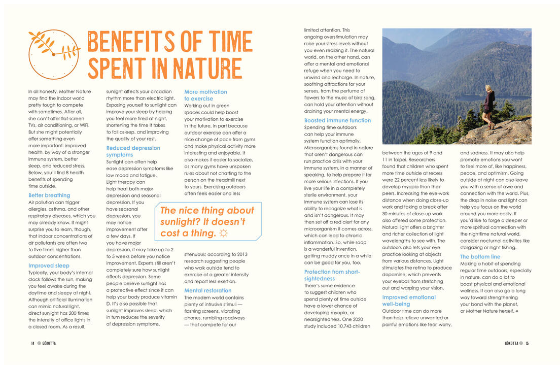 Benefits of Nature Time